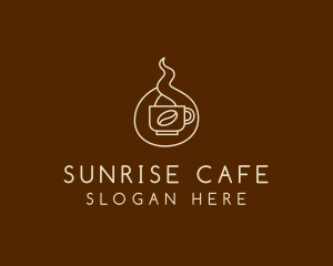 Hot Coffee Cafe  logo design