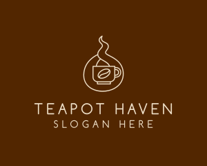 Hot Coffee Cafe  logo design