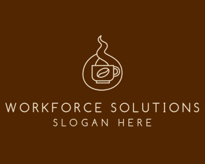 Hot Coffee Cafe  logo design