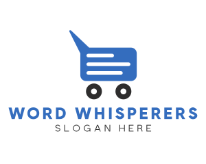 Chat Shopping Cart logo design