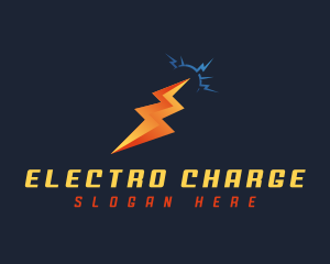 Lightning Electric Current logo design