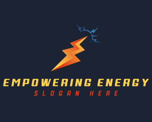 Lightning Electric Current logo design