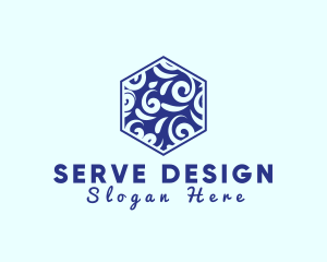 Hexagon Ceramic Tile logo design