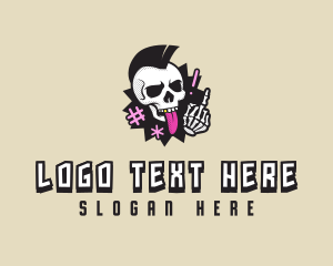 Skull Rebel Punk logo