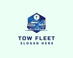 Tow Truck Vehicle logo design