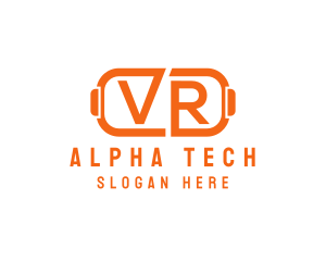 Cyber VR Tech Goggles logo design