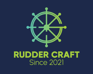 Nautical Ship Rudder  logo