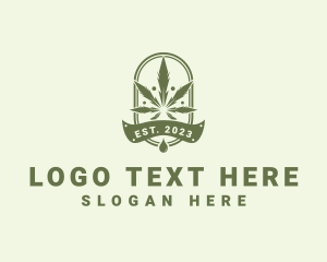 Marijuana Plant Extract Badge logo