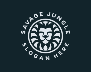 Circle Lion Safari logo design