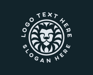 Lion - Circle Lion Safari logo design