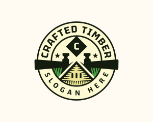 Hammer Carpentry Builder logo design