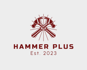 Double Carpenter Hammer logo