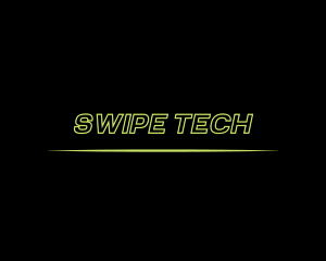 Neon Italic Technology Wordmark logo design