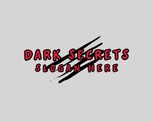 Creepy Thriller Horror Scratch logo