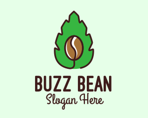 Herbal Coffee Bean logo design