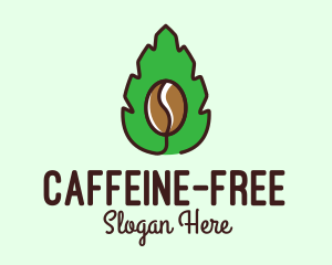 Herbal Coffee Bean logo design