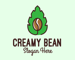 Herbal Coffee Bean logo design