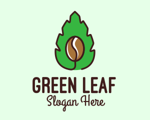 Herbal Coffee Bean logo design