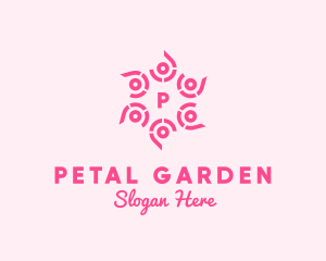 Decorative Flower Cosmetics Salon logo design