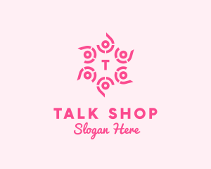 Decorative Flower Cosmetics Salon logo design