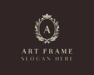 Organic Wreath Frame  logo design