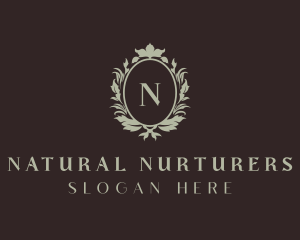 Organic Wreath Frame  logo design