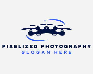 Drone Aerial Flight Photography logo design