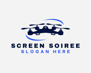 Drone Aerial Flight Photography logo design