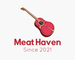 Musical Meat Guitar logo design