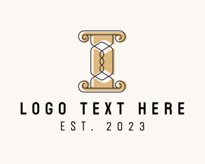 Elegant Ornate Pillar logo