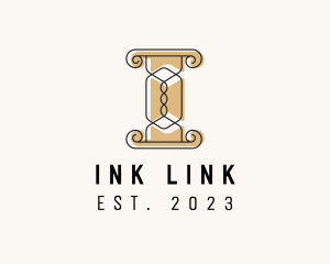 Elegant Ornate Pillar logo design