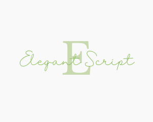 Simple Script Business logo design