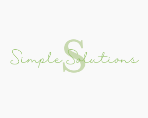 Simple Script Business logo design