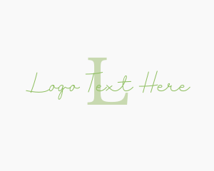 Simple - Simple Script Business logo design