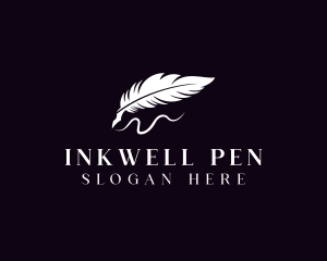 Feather Pen Author logo design