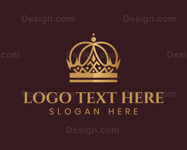 Gold Crown Ornament Logo