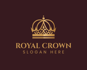 Gold Crown Ornament logo design