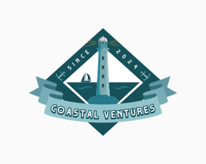 Lighthouse Tower Port logo design