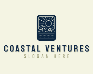 Sea Ocean Waves logo design