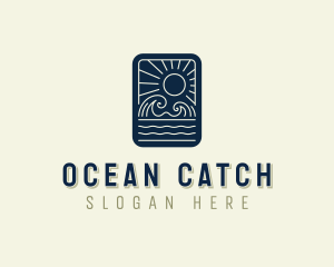 Sea Ocean Waves logo design