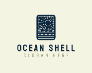 Sea Ocean Waves logo design