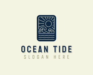 Sea Ocean Waves logo design