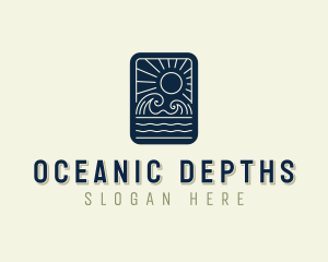 Sea Ocean Waves logo design