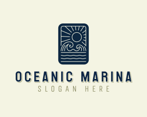 Sea Ocean Waves logo design