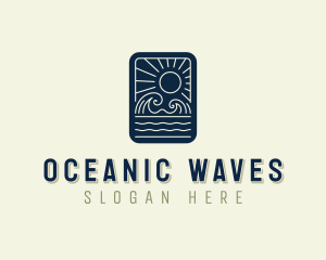 Sea Ocean Waves logo design