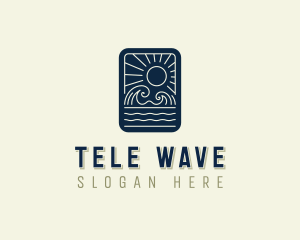 Sea Ocean Waves logo design