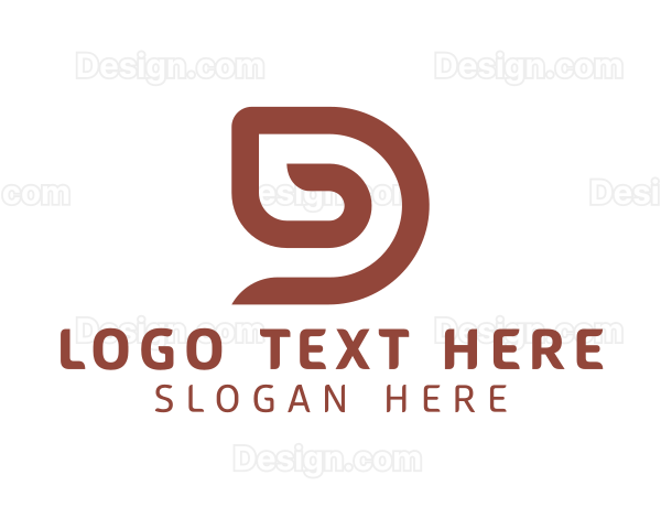 Minimalist Brown D Logo