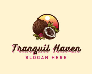 Tropical Coconut Fruit logo