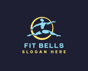 Fitness Ballet Man Movement  logo design