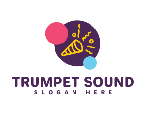 Party Trumpet Confetti logo